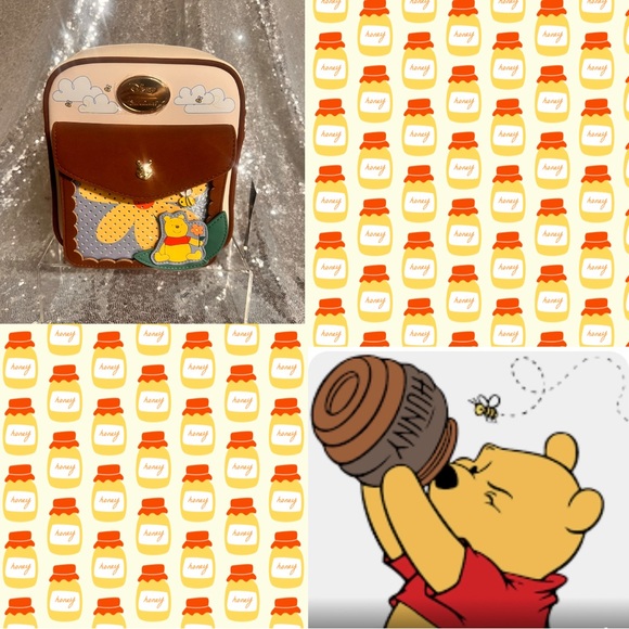 Disney Handbags - Disney Winnie the Pooh Crossbody Satchel w/pin